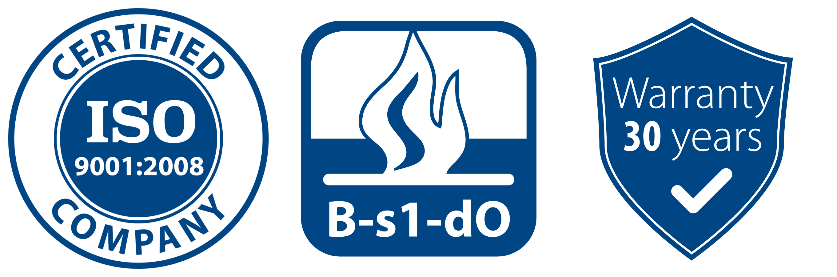 Aluminum composite panels ALUFAS have been tested and have received ISO 9001: 2008, B-s1-dO and a 30-year warranty.
